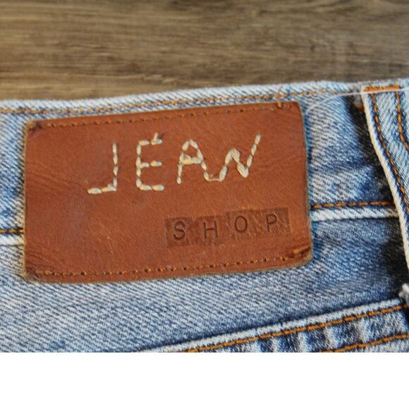 Jean Shop Men’s Mick Straight Leg Jeans Size 36 Blue Distressed 100% Cotton - Picture 5 of 8